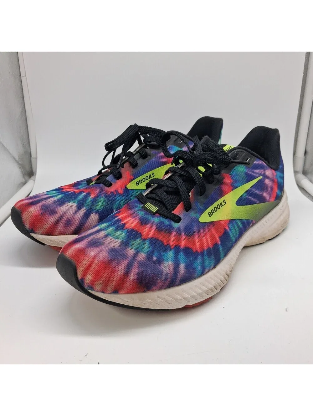 Brooks Launch 8 Womens 10 B Tie Dye Running Shoes 1203451B011 Multicolor